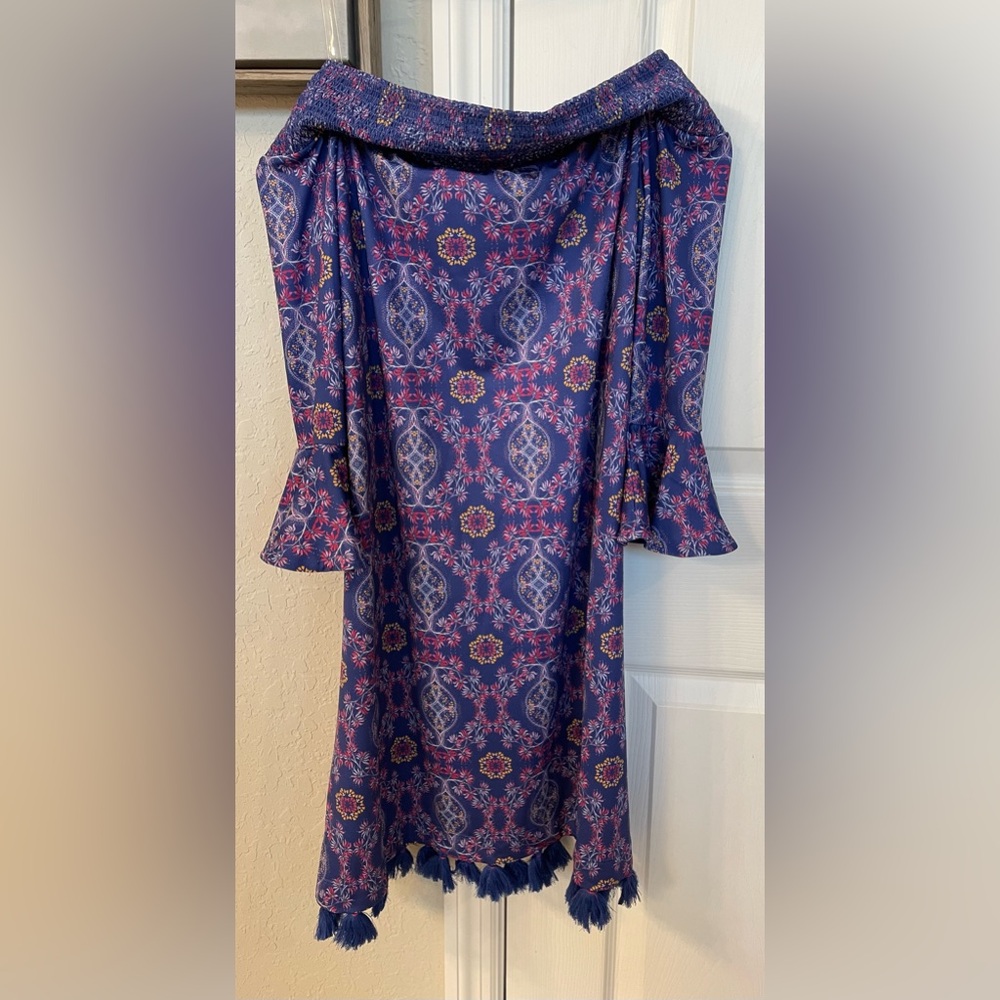 Cabana Life “Seattle” Off the Shoulder Woman’s 50+ UPF Smocked Dress-XS/NWT